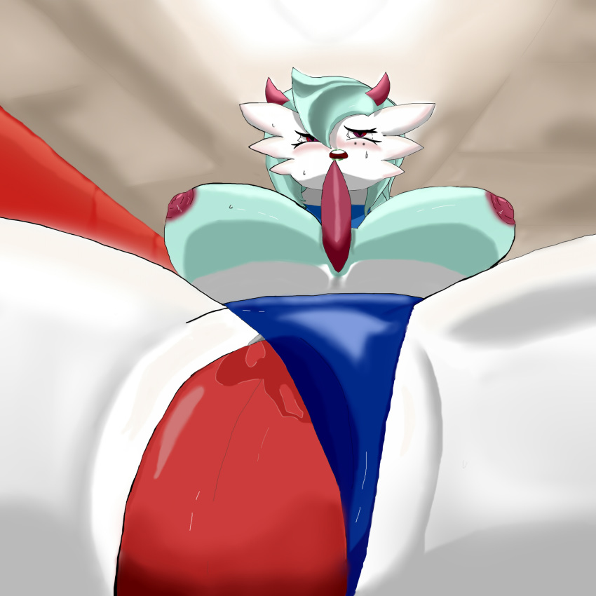 anthro chelsea_the_gardevoir dennhaze gardevoir pokémon_(species) pokemon pokemon_(species) pussy pussy_juice zoroark