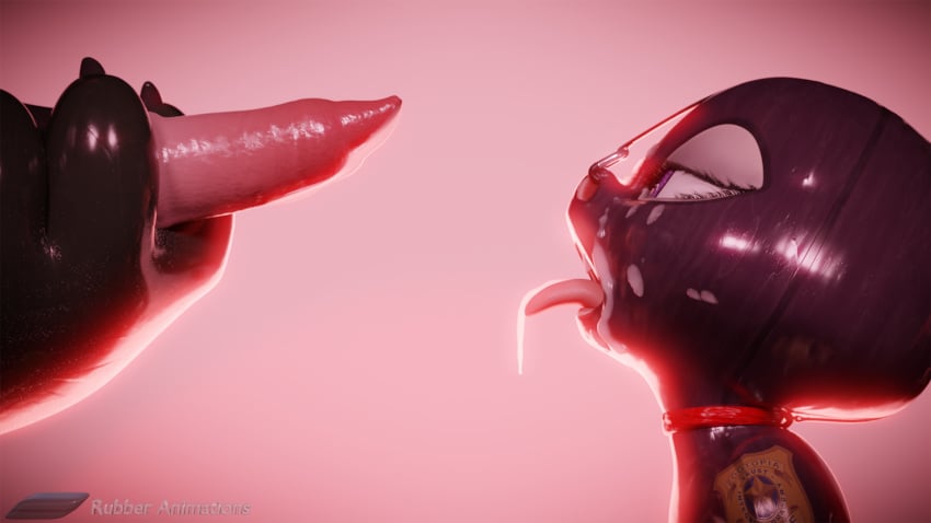 16:9 3d anthro bodily_fluids clothing cum disney dreamworks duo felid female genital_fluids hi_res judy_hopps kung_fu_panda lagomorph leporid male mammal nose_hook pantherine penis rabbit rubber rubber_(artist) tao_(rubber) tiger widescreen zootopia