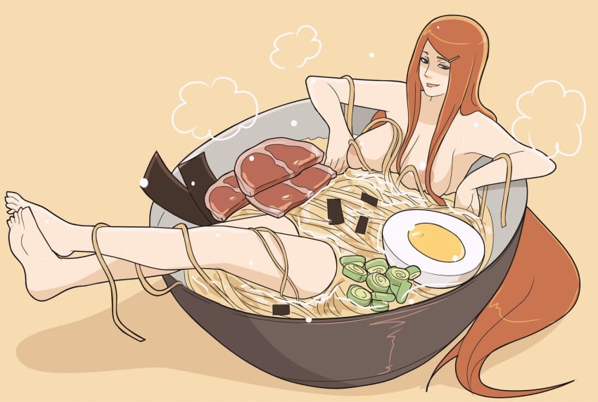 1female 1girl 1girls 1woman big_breasts come_hither_look female female_only food food_fetish indrockz indy_riquez kushina_uzumaki large_breasts large_ramen_bowl long_hair long_red_hair mature_female mature_woman milf naked_female naked_woman naruto naruto_shippuden nipples nude ramen ramen_bowl red_hair red_hair_female seductive_look sole_female solo solo_female uzumaki_kushina woman