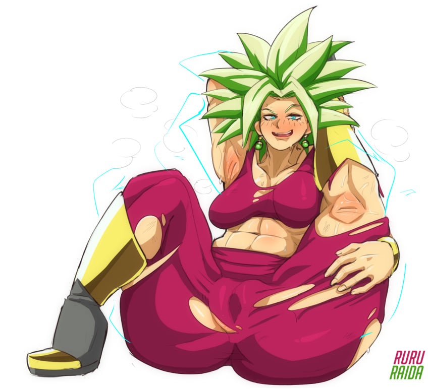 1girls abs armpit_pussy armpits big_breasts blue_eyes blush boots breasts cameltoe clothing curvy dragon_ball dragon_ball_super earrings female female_only green_hair kefla kneepits large_breasts legendary_super_saiyan looking_at_viewer open_mouth pussy ripped_clothing ruru-raida saiyan short_hair solo sports_bra spread_legs spread_pussy spread_pussy_under_clothes super_saiyan venus_body voluptuous white_background white_skin yoga_pants