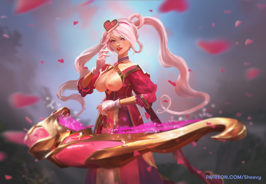 1girls female female_only heartbreakers_series human league_of_legends sheevy solo sona_buvelle sweetheart_sona url