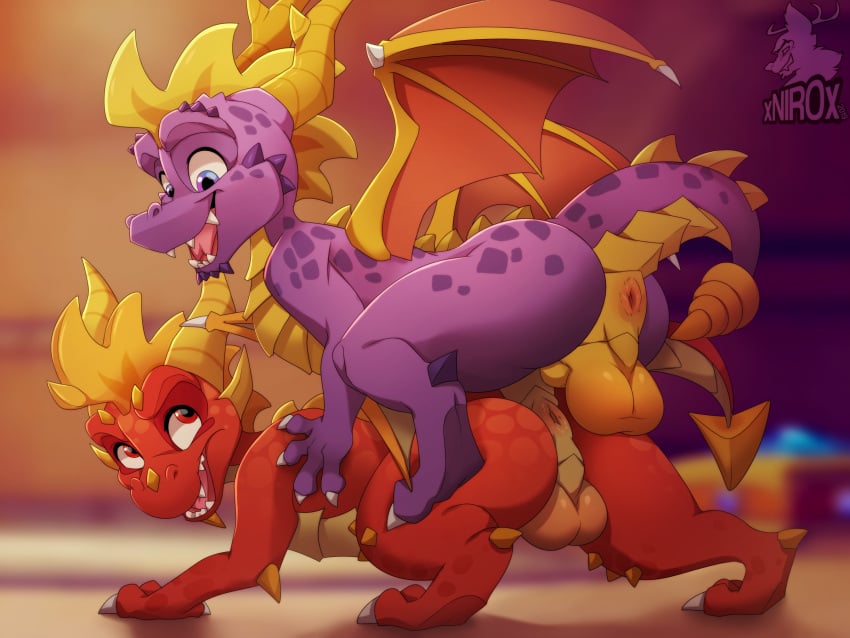 anus balls dragon flame_the_dragon male male_only red_eyes spyro_the_dragon xnirox