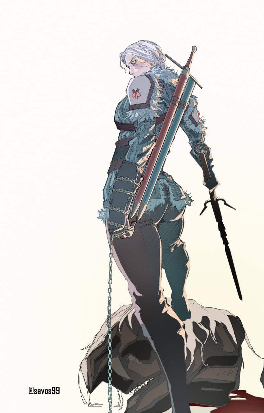 ass ass_focus bauk_(the_witcher) behind big_ass cd_projekt_red ciri the_witcher_(series) the_witcher_4 thick_thighs
