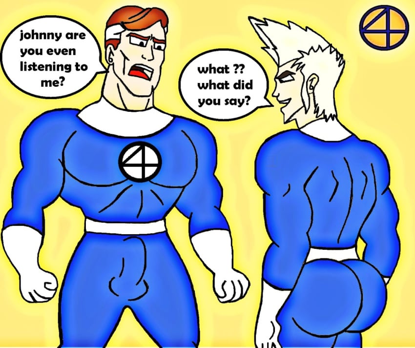 Human Torch (Fantastic Four) Rule 34 Image