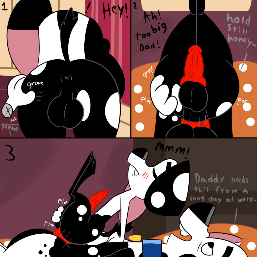 101_dalmatian_street 101_dalmatians 1:1 absurd_res age_difference anal anal_sex animal_genitalia animal_penis arthropod ass black_nose butt_grab canid canine canine_penis canis closed_eyes colossalstars comic dalmatian dimitri_2_(101_dalmatians) disney domestic_dog doug_(101_dalmatians) duo father feral fur gay genitals hand_on_butt hi_res insects male male/male male_only male_penetrated male_penetrating male_penetrating_male mammal parent penetration penis sex spots spotted_body spotted_fur text yaoi young