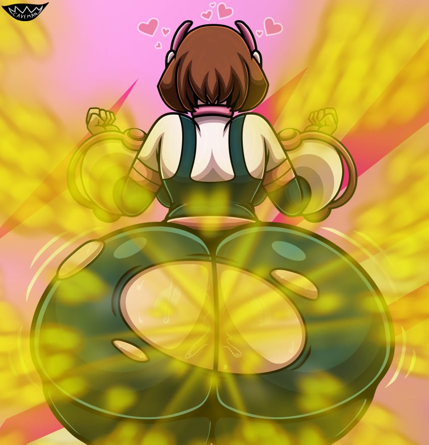 1girls alternate_version_available ass ass_focus big_ass bottom_heavy brown_hair bubble_ass bubble_butt caveman147 fart fart_cloud fart_fetish farting farting_at_viewer fat_ass female female_only heart_symbol hero_outfit_(mha) huge_ass hyper_ass large_ass my_hero_academia ochako_uraraka presenting presenting_hindquarters round_ass short_hair showing_off_ass sweat sweaty sweaty_ass teenager thick_ass thick_thighs tight_clothing torn_clothes torn_clothing uraraka_ochako wide_hips wobbling_ass