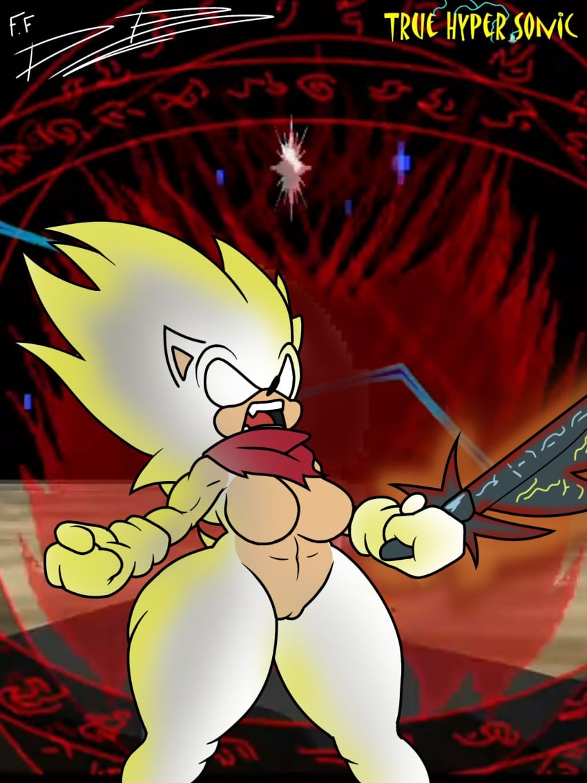 Sonic The Hedgehog (Hyper Sonic) Rule 34 Image
