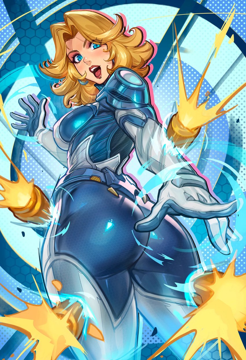 1girls 2d ass big_ass blonde_female blonde_hair blonde_hair_blue_eyes blue_eyes clothed female female_only invisible_woman invisible_woman_(marvel_rivals) light-skinned_female light_skin looking_at_viewer marvel marvel_comics marvel_rivals medium_hair milf open_mouth plump_ass reiq solo sue_storm video_game_character video_game_franchise