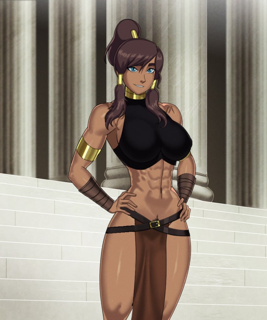 amazon artemis_of_bana-mighdall artemis_of_bana-mighdall_(cosplay) dc dc_comics edited fanart korra pallas something_unlimited sunsetriders7 the_legend_of_korra themysciran_(cosplay)