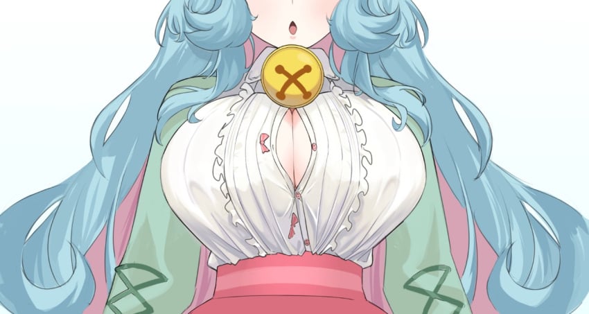 bell_collar big_breasts breast_focus breasts chessivt no_bra owozu virtual_youtuber vtuber youtube youtube_hispanic