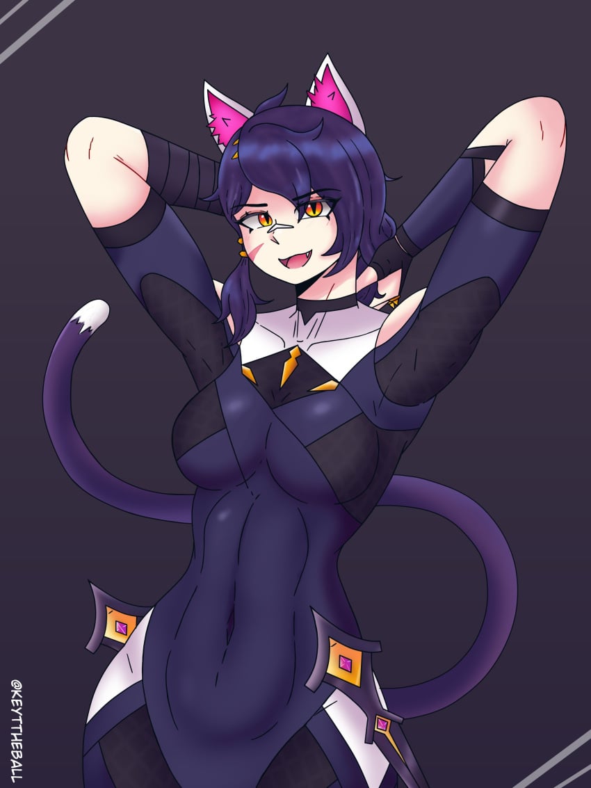 1female 1females 1girls 2024 2024s abs alternate_version alternate_version_available armpits arms_up athletic athletic_body athletic_female background black_hair black_hair_female cat_ear cat_ears cat_girl cat_tail catgirl clothed clothed_female clothing color colored epic_games erisa_(fortnite) female female_focus female_only female_solo fortnite fortnite:_battle_royale hand_behind_head hand_behind_neck keyttheball large_boob large_boobs large_breast large_breasts large_tits looking_at_viewer open_mouth presenting presenting_body sfw shaded simple_background simple_shading solo solo_female solo_focus standing staring_at_viewer watermark yellow_eyes yellow_eyes_female