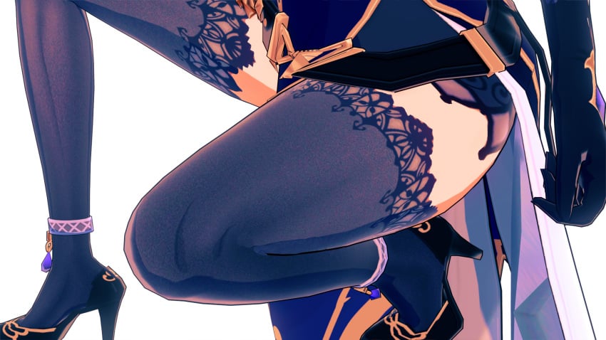 ass female genshin_impact heels lisa_(genshin_impact) posing solo stockings tagme thighs witch_hat yuukis