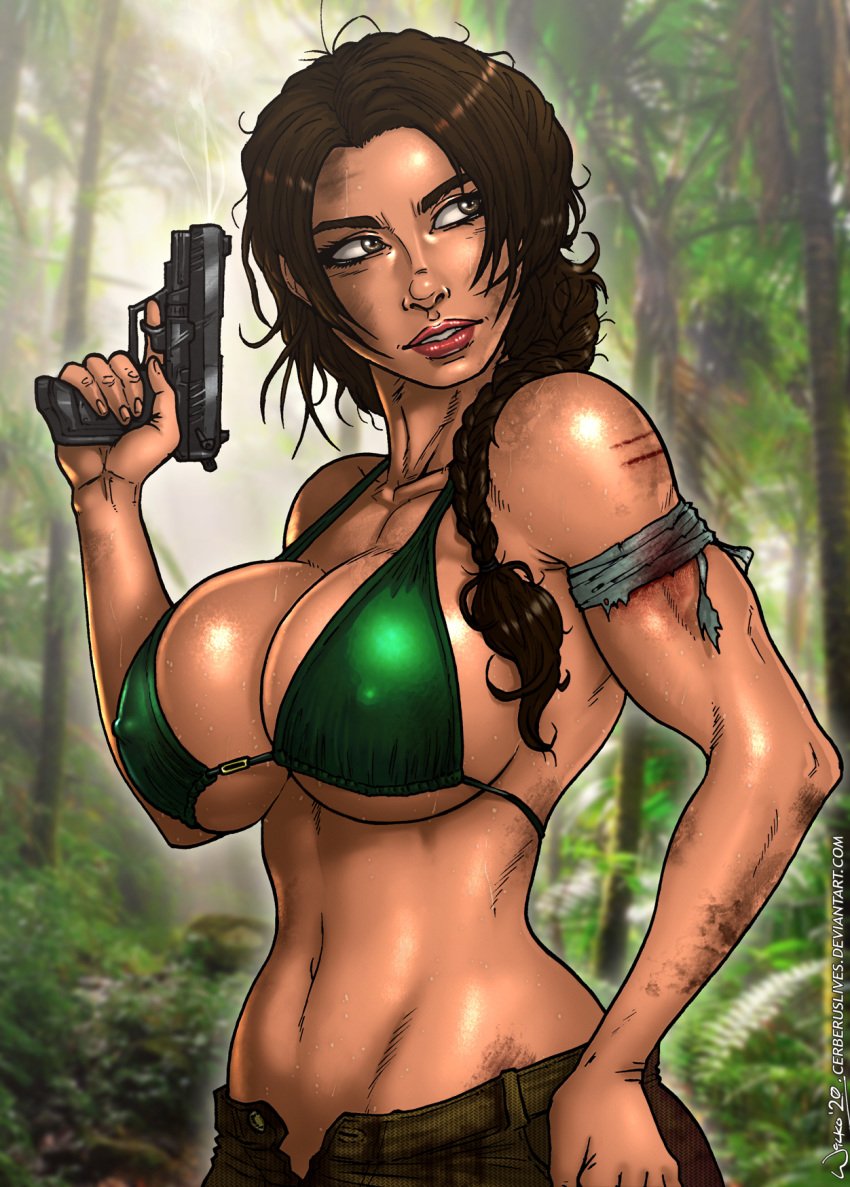 big_breasts female female_protagonist lara_croft lara_croft_(survivor) tomb_raider wilko