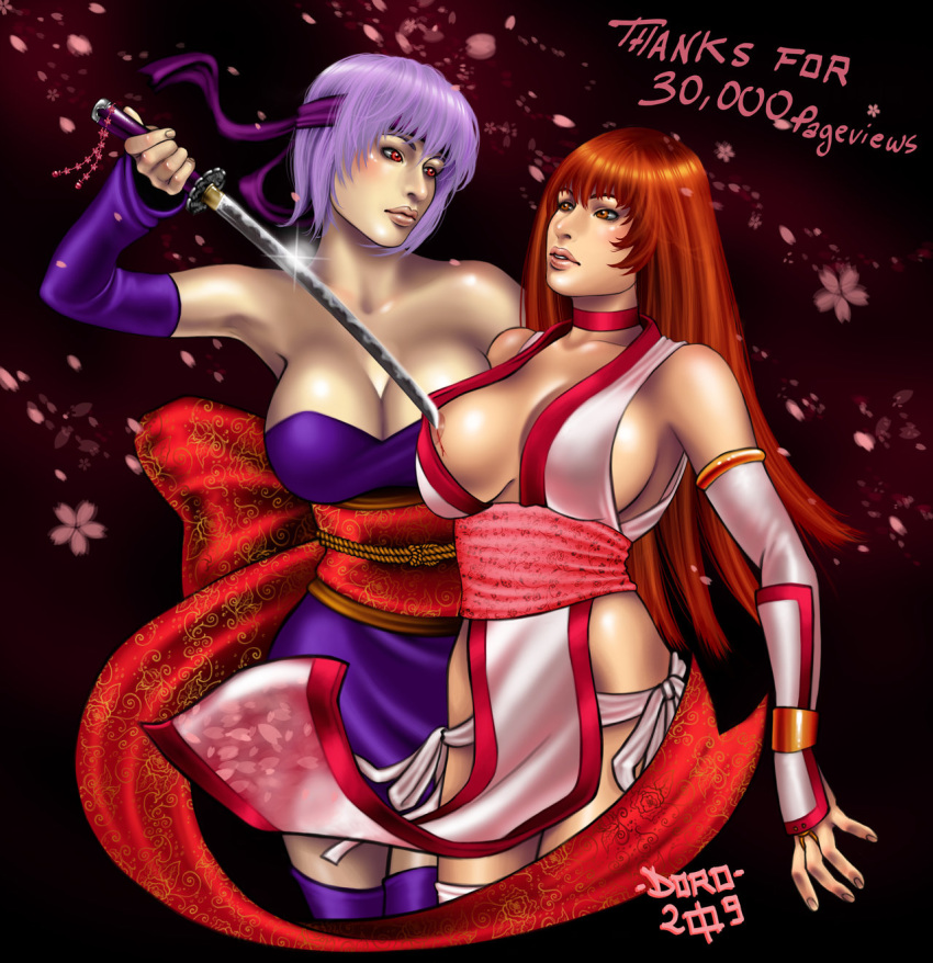 ayane_(doa) dead_or_alive human human_only kasumi_(doa) stregatto10 tagme