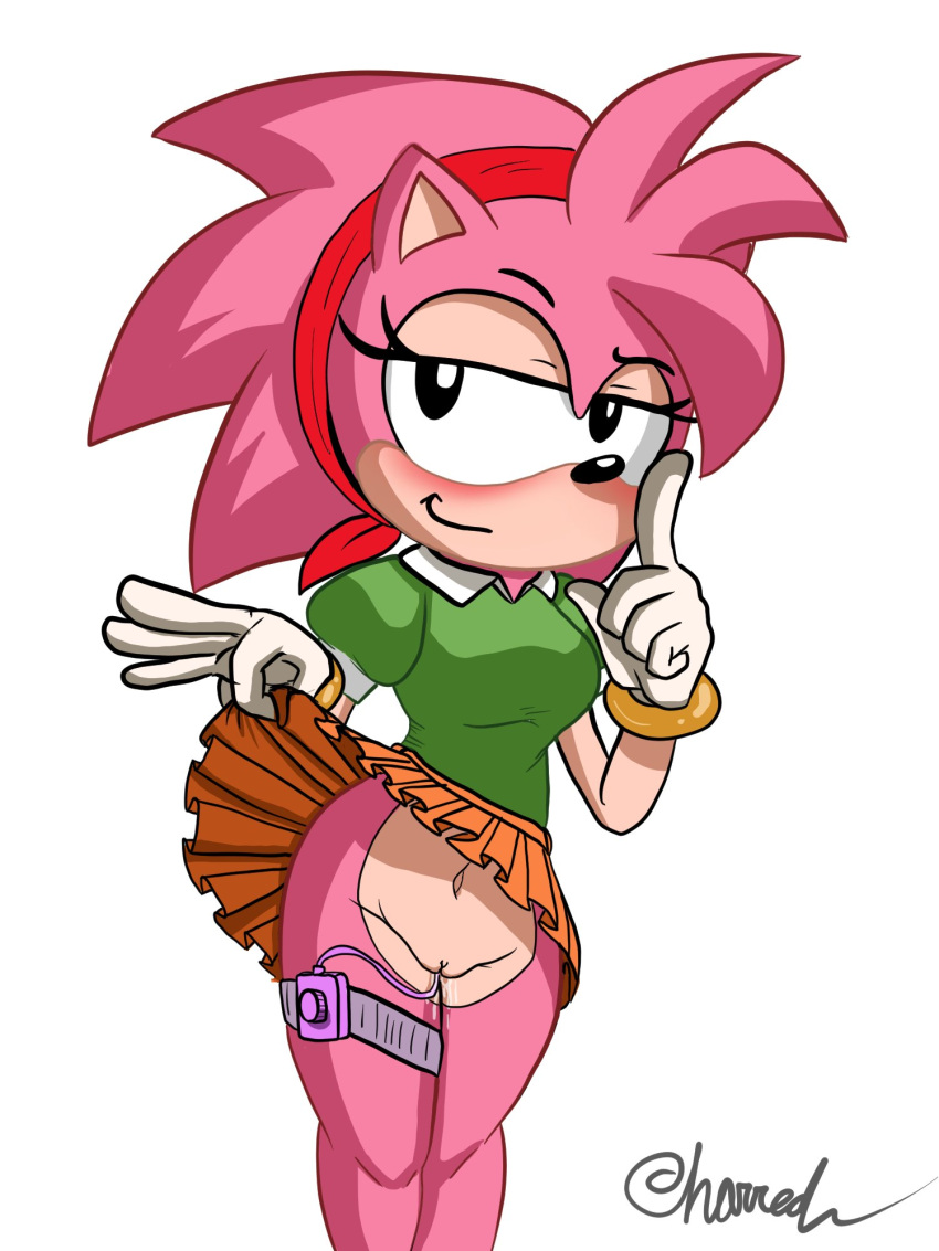 amy_rose busty charredarousal classic_amy_rose female fur furry hourglass_figure pinup pinup_pose pose posing sega sonic_(series) sonic_the_hedgehog_(series) tagme wide_hips