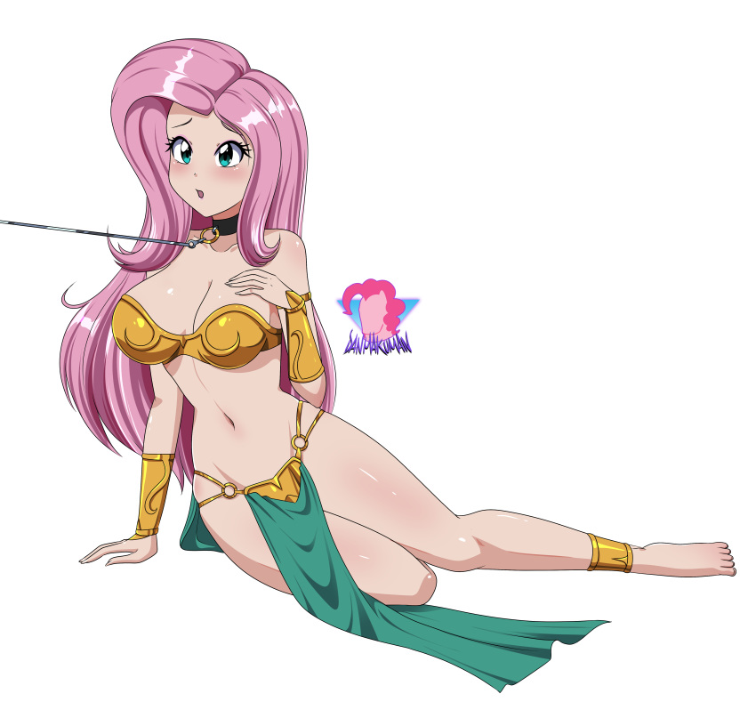 1girls anklet aqua_eyes belly belly_dancer belly_dancer_outfit big_breasts bondage bound bracelet breasts cleavage collar curvy dancer dancer_outfit danmakuman equestria_girls female femsub fluttershy_(mlp) friendship_is_magic harem_girl harem_outfit hourglass_figure huge_breasts humanized leash loincloth long_hair my_little_pony navel pink_hair sex_slave slave slave_bikini slave_collar slave_leash slave_leia_(cosplay) slave_outfit star_wars straight_hair submissive_female voluptuous