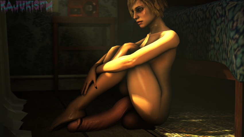 1futa 3d barefoot big_balls black_nails blonde_hair brown_eyes flaccid futa_only futanari heather_mason hyper hyper_penis kajukisfm konami light-skinned_futanari long_penis silent_hill silent_hill_3 small_ass small_breasts solo_futa source_filmmaker tagme