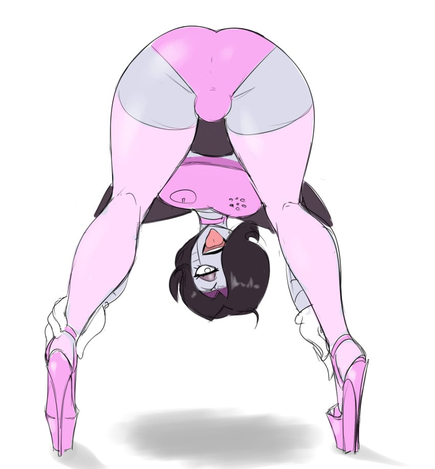 1boy 2020 artificial_intelligence ass big_ass big_butt bulge butt crossdressing femboy femboy_only girly high_heels male mettaton mettaton_ex robot sealguy solo thighhighs undertale