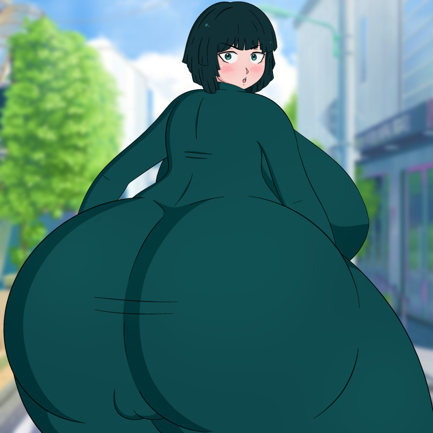 1girls angry ass_juice big_ass big_breasts big_butt big_girl blush breasts cameltoe chubby chubby_female fat_ass fubuki_(one-punch_man) green_dress green_eyes green_hair kabokondo90 looking_at_viewer one-punch_man pervert plump plump_ass plump_camel_toe plump_labia plump_vulva thick_ass thick_legs thick_lips thick_thighs thighs wide_hips