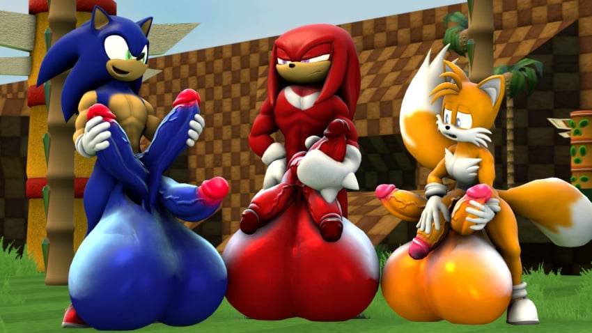 16:9 3boys 3d 3d_(artwork) anthro balls big_balls big_penis canid canine digital_media_(artwork) echidna erection eulipotyphlan fox garbage-chan genitals group hedgehog huge_balls huge_cock humanoid_genitalia humanoid_penis hyper hyper_balls hyper_genitalia hyper_penis knuckles_the_echidna male male_only mammal masturbation mobian_echidna mobian_fox mobian_hedgehog monotreme multi_genitalia multi_penis multi_tail nude penis sonic_(series) sonic_the_hedgehog source_filmmaker tagme tails team_sonic triphallia widescreen