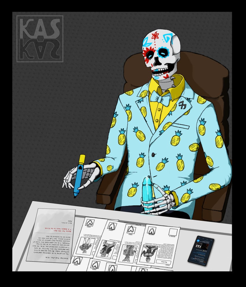 cksks death_and_taxes gay grim_reaper male masturbation office penis skeleton suit