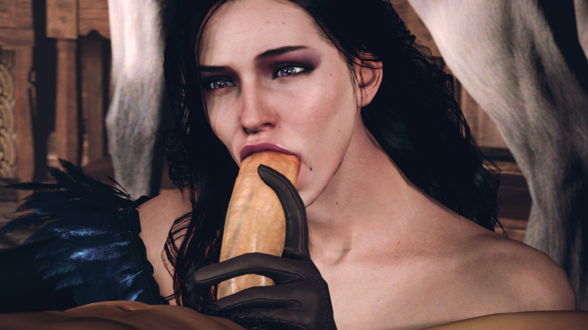 1boy 1girls 3d alternate_costume bedroom big_penis black_hair blowjob cd_projekt_red clothed clothed_female clothed_female_nude_male elbow_gloves erect_penis eyeshadow fellatio female female_focus geralt_of_rivia gloves goth husband_and_wife ihuarraquax kneeling light-skinned_male light_skin lipstick long_hair long_penis male naughty_face oral pale-skinned_female pale_skin petite pov purple_eyes purple_eyeshadow purple_lipstick romantic romantic_couple seductive_eyes seductive_look seductive_mouth skellige slim sorceress stephanie23 straight the_witcher_(series) the_witcher_3:_wild_hunt unicorn violet_eyes witch yennefer