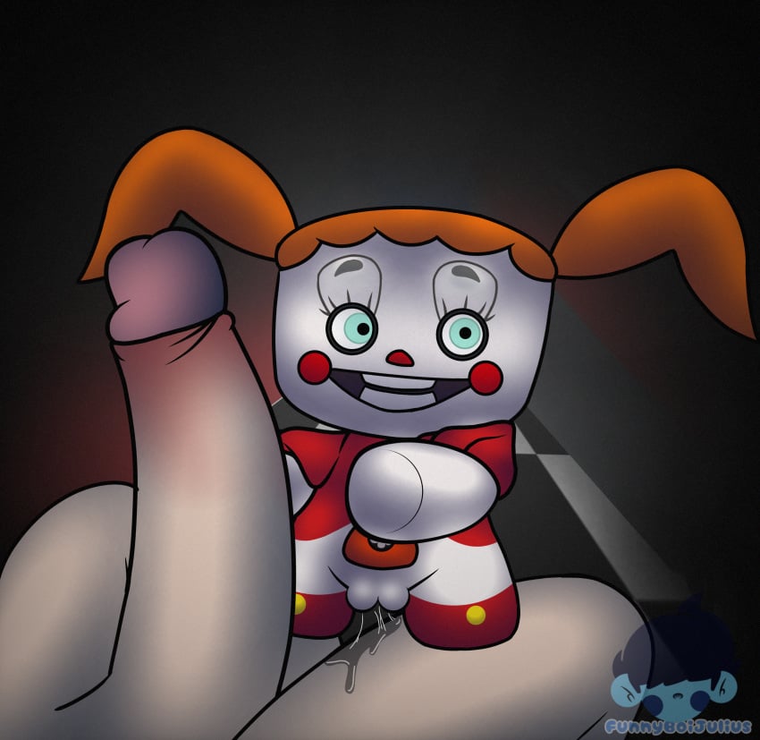 1boy 1boy1girl 1girls baby_(fnafsl) circus_baby circus_baby_(fnaf) female five_nights_at_freddy's five_nights_at_freddy's:_help_wanted funnyboijulius funnyboing_(artist) male penis plush plush_baby plush_toy plushie plushophilia pussy pussy_juice smaller_female straight stuffed_animal stuffed_toy wet_pussy