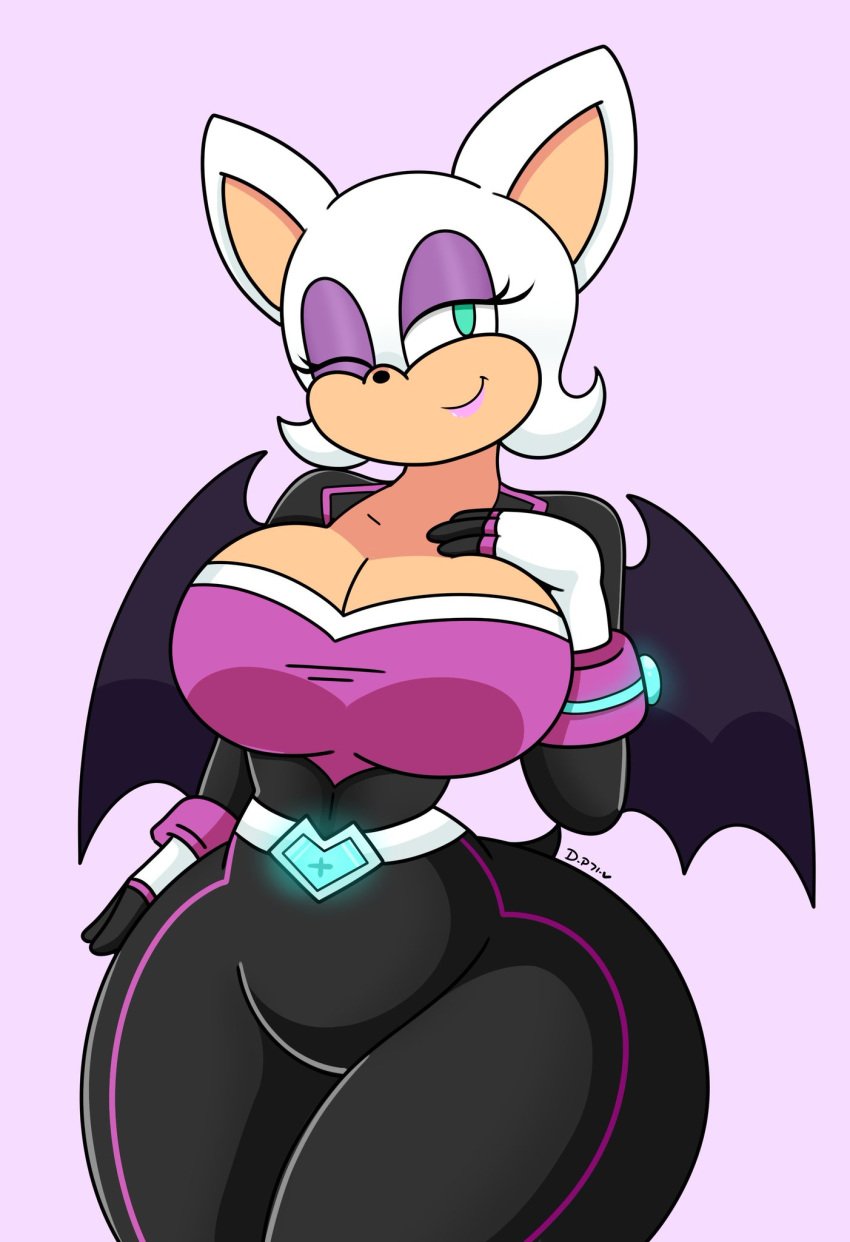 1girls anthro big_breasts breast breasts clothed clothed_female curvy daisy-pink71 elite_agent_rouge female female_focus female_only fully_clothed happy large_breasts lipstick mobian_(species) photo rouge_the_bat sega signature simple_background smile solo solo_female sonic_(series) sonic_dash sonic_forces_speed_battle sonic_the_hedgehog_(series) thick thick_thighs thin thin_waist video_games voluptuous watermark wide_hips wink winking