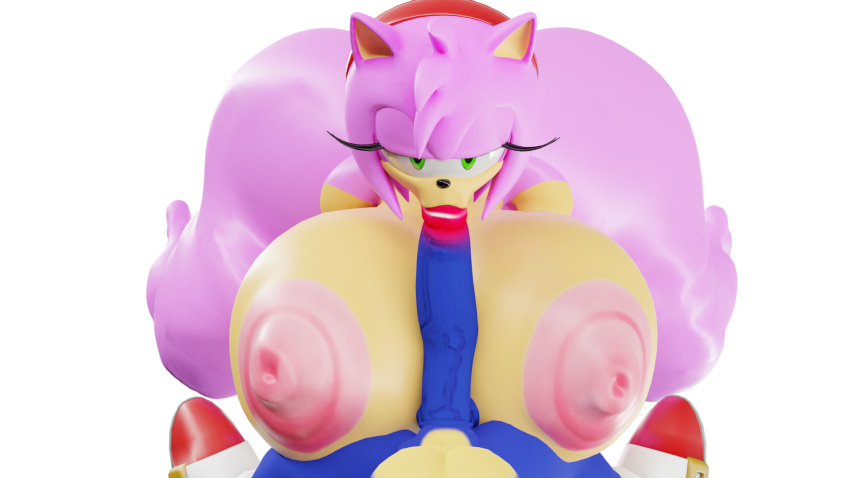 3d amy_rose blender blender_(software) footwear handwear hyper_ass hyper_breasts minttoo mostly_nude paizuri sonic_(series) sonic_the_hedgehog sonic_the_hedgehog_(series)