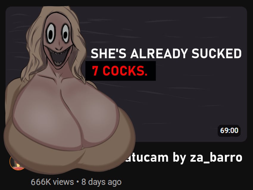 1girls cleavage clickbait female female_only gigantic_breasts huge_breasts solo solo_female za_barro