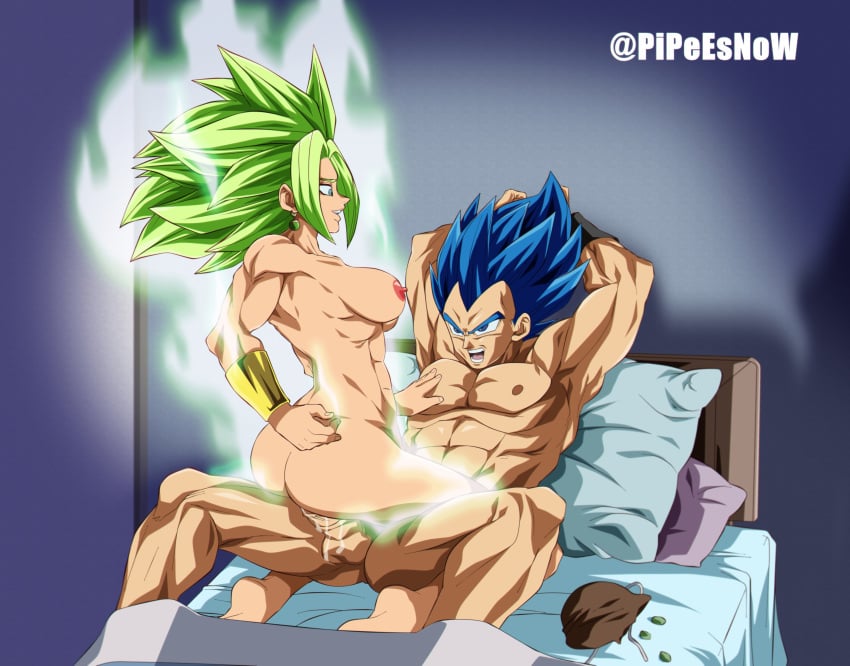 1boy 1girls 2020 abs absurdres age_difference areolae ass aura balls bed blue_eyes blue_hair bound breasts commission cowgirl_position domination dragon_ball dragon_ball_super earrings eye_contact female femdom fusion green_eyes green_hair hard_nipples kefla large_breasts legendary_super_saiyan light-skinned_female light_skin male muscles muscular_female muscular_male nipples nude penetration penis pipeeesnow potara_earrings pussy_juice saiyan senzu_bean short_hair spiky_hair straight super_saiyan super_saiyan_2 super_saiyan_blue super_saiyan_blue_evolution testicles vaginal_penetration vegeta