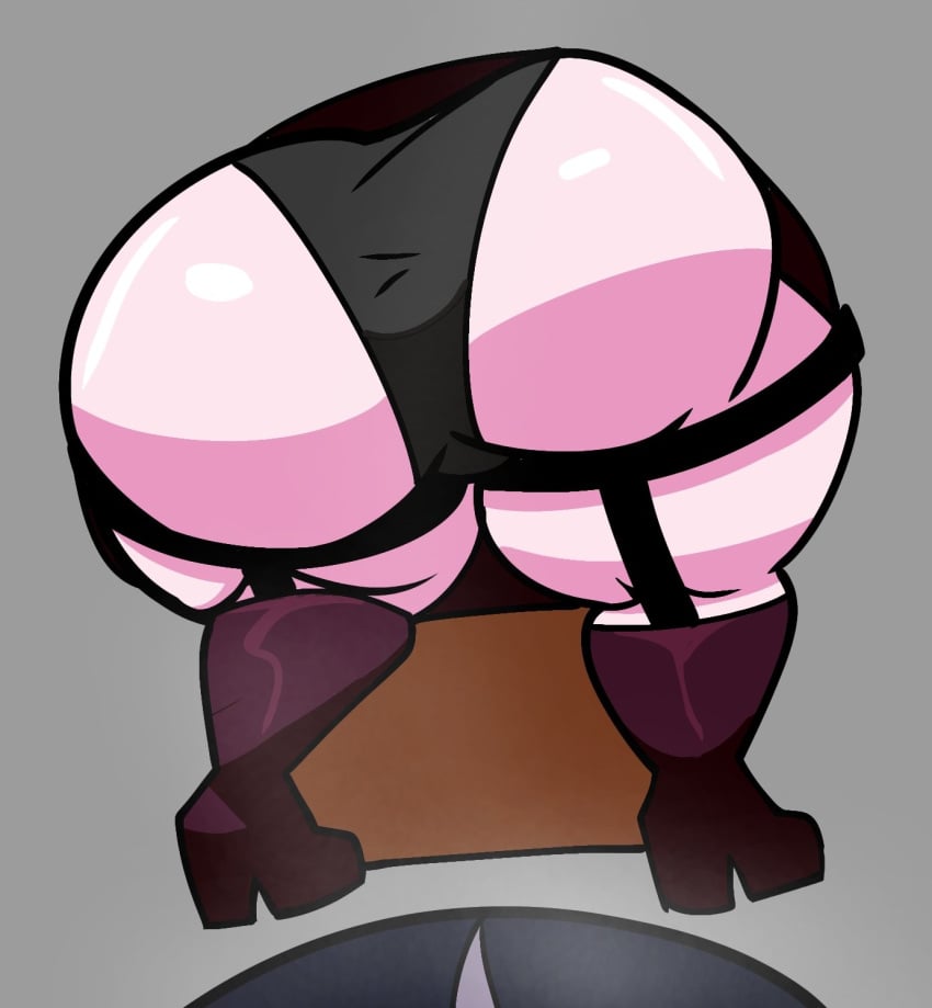 ass ass_focus back bubble_butt friday_night_funkin friday_night_funkin_mod grey_background male mid-fight_masses mid-fight_masses_(fnf_mod) mid_fight_masses midfight_masses nun nun&#039;s_habit nun_habit nun_hat nun_outfit panties pov pov_male sarvente_(dokki.doodlez) sarvente_(friday_night_funkin) thick_ass thick_thighs thighhighs twitter_username