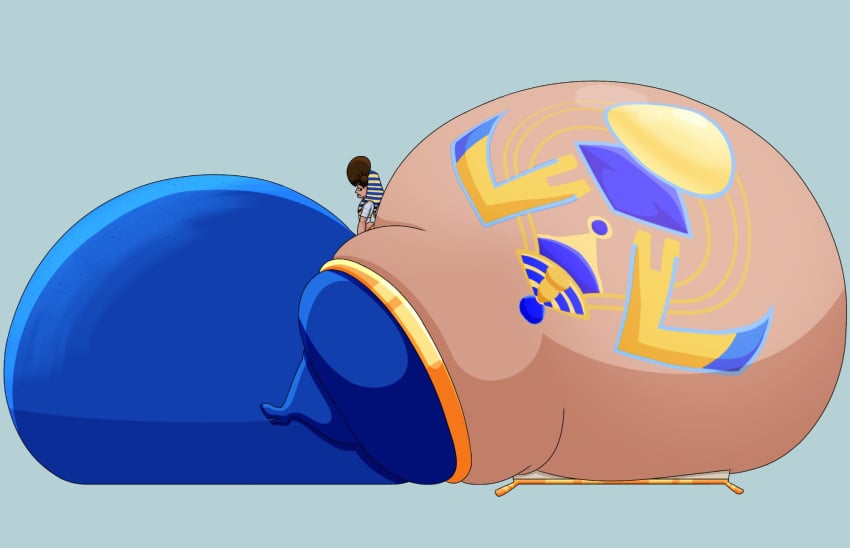1boy ass ass_too_big bed big_ass big_penis bubble_butt bulge destroyed_bed egyptian_clothes egyptian_headdress femboy high_heel_boots huge_ass huge_cock hyper_ass hyper_bulge hyper_penis justin_(user3345) looking_back male male_focus male_only massive_bulge penis tagme tattoo tattoo_on_butt thick_thighs thunder_thighs user3345 wide_hips