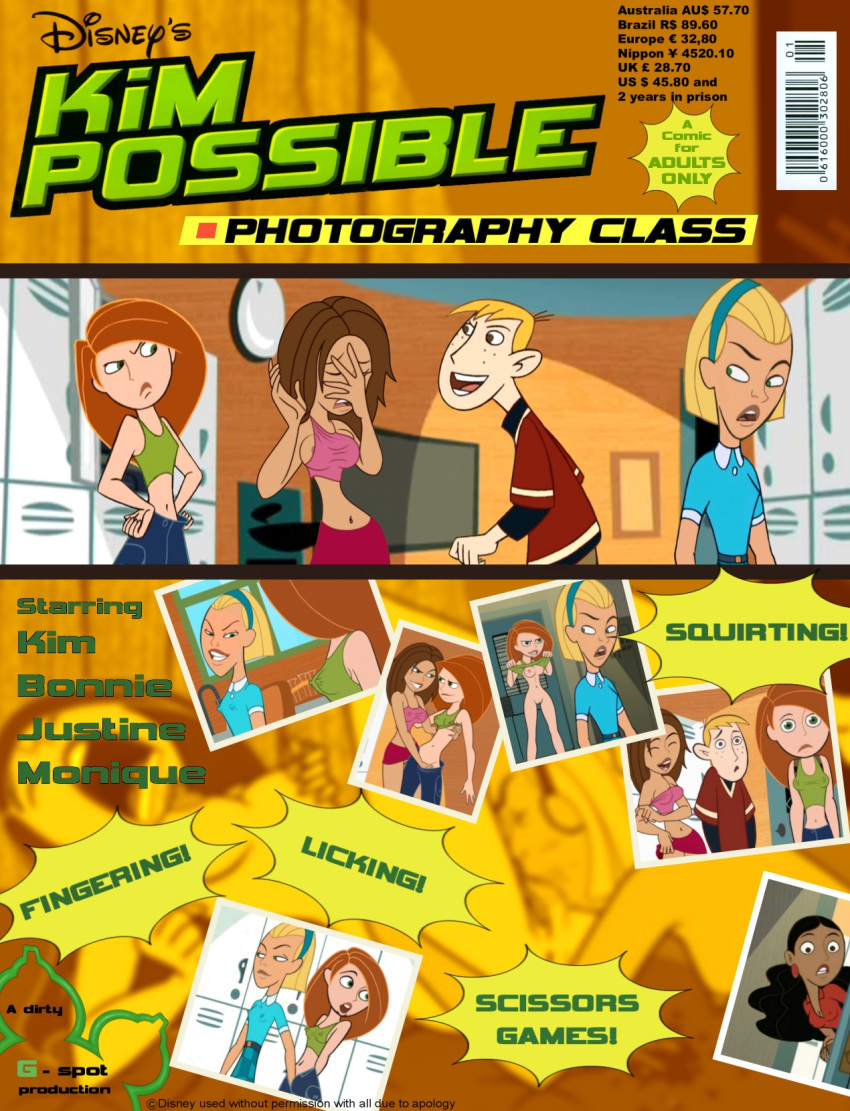 bonnie_rockwaller comic disney disney_channel female frontpage gagala human justine_flanner kim_possible kimberly_ann_possible male monique_(kim_possible) nipples photography_class ron_stoppable straight_hair