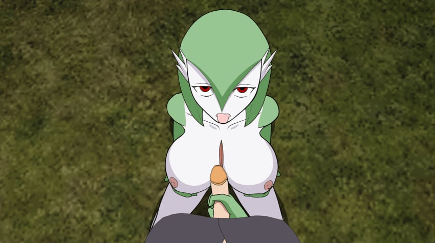 animated anthro big_breasts d-rock_(artist) dawn_(pokemon) full-package_futanari furry futa_on_female futa_pov futanari gardevoir green_skin pokémon_(species) pokemon pokemon_(species)