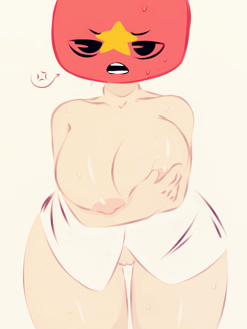 1girls angry angry_expression countryhumans countryhumans_girl covering_breasts cowboy_shot curvy_female facing_viewer flawsy looking_at_viewer naked_towel pussy robe solo spoken_anger_vein standing tagme uncensored vietnam vietnam_(countryhumans) vietnamese_flag wet wide_hips