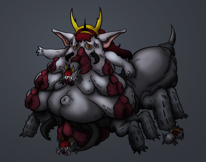 big_breasts body_horror body_modification breast_expansion breasts corruption female genitals hekapoo hi_res huge_breasts hybrid multi_breast multi_genitalia multi_pussy mutation nightmare_fuel obese obese_taur overweight overweight_taur pinkboi335 pregnant pussy pussy_nipples solo star_vs_the_forces_of_evil taur transformation weight_gain