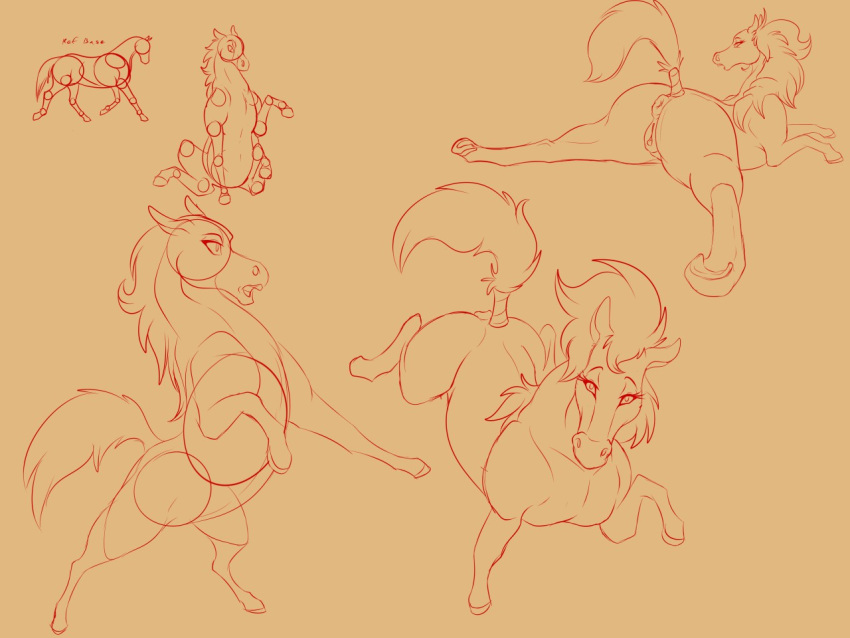 4:3 anatomically_correct anatomically_correct_genitalia animal_genitalia animal_pussy anus ass big_ass big_butt equid equine equine_pussy female female_only feral feral_only flagged_tail genitals guide_lines horse lying mammal mare mare_pussy pony psy101 pussy simple_background sketch solo solo_female