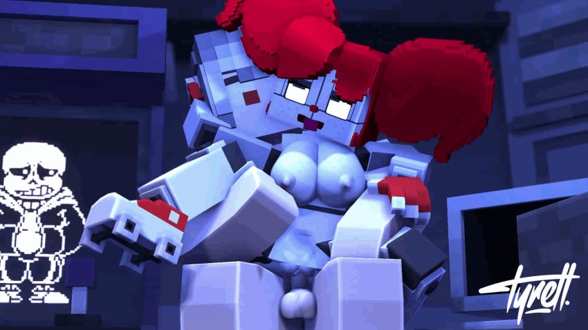 1boy 1girls 3d animated animatronic baby_(fnafsl) breasts circus_baby circus_baby_(fnaf) circus_baby_(minecraft) crossover five_nights_at_freddy's five_nights_at_freddy's:_sister_location fnaf human humanoid incest large_filesize mine-imator minecraft mother_and_daughter red_hair reverse_cowgirl_position reverse_upright_straddle riding robot robot_girl roller_skates sans scottgames sex sister_location sitting_on_person tagme twintails tyiscrazy undertale vaginal_penetration white_skin