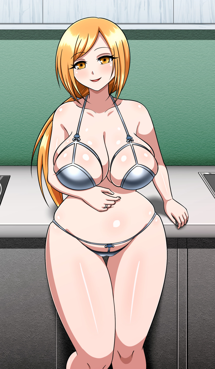 1girls alternate_version_available big_breasts bleach female female_focus female_only inoue_orihime long_hair nipples solo tagme yensh