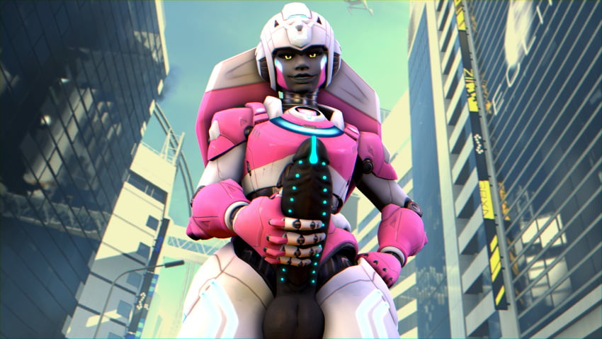 1futa 3d arcee arcee_illari cum cum_drip energon futa_giantess futa_only futanari giantess glowing_cum glowing_eyes illari_(overwatch) illari_quispe_ruiz orange_eyes overwatch overwatch_2 saygoodbye-sfm solo tall_female tall_girl transformers transgender_pride_colors