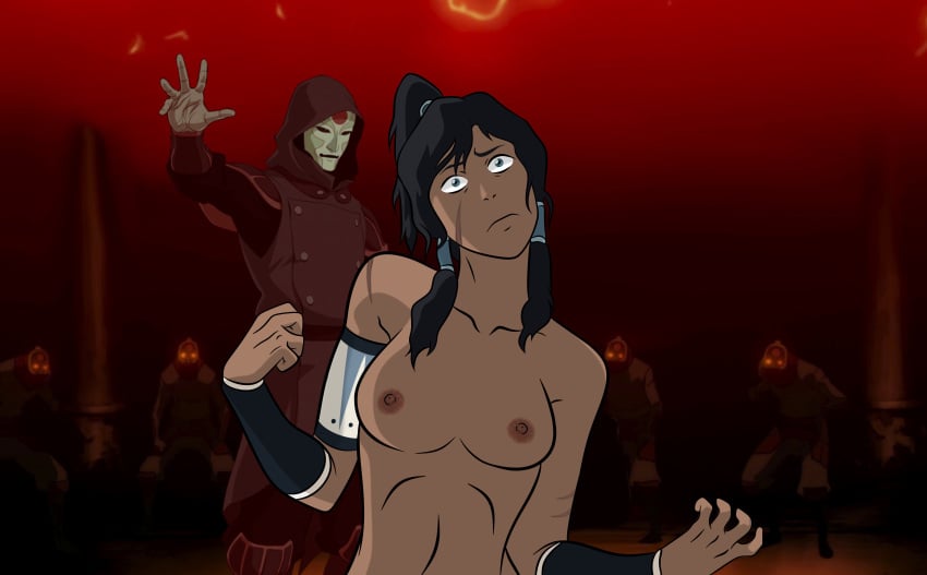 1girls amon avatar_legends bad_end bloodbending captured dark_skin defeat defeated defeated_heroine equalist female forced hetero human korra male nsfw the_avatar the_legend_of_korra trap villain_dom villain_win villainess_on_heroine villainous