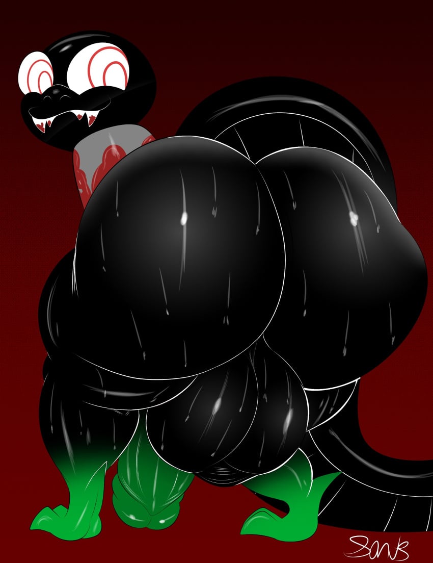 blood caedes_(plushtrapboyuwu) crazy_eyes hyper hyper_ass hyper_balls hyper_genitalia hyper_penis monster plushtrapboyuwu secretly_gay shadow snake sweat sweaty_ass sweaty_balls sweaty_butt tagme tail