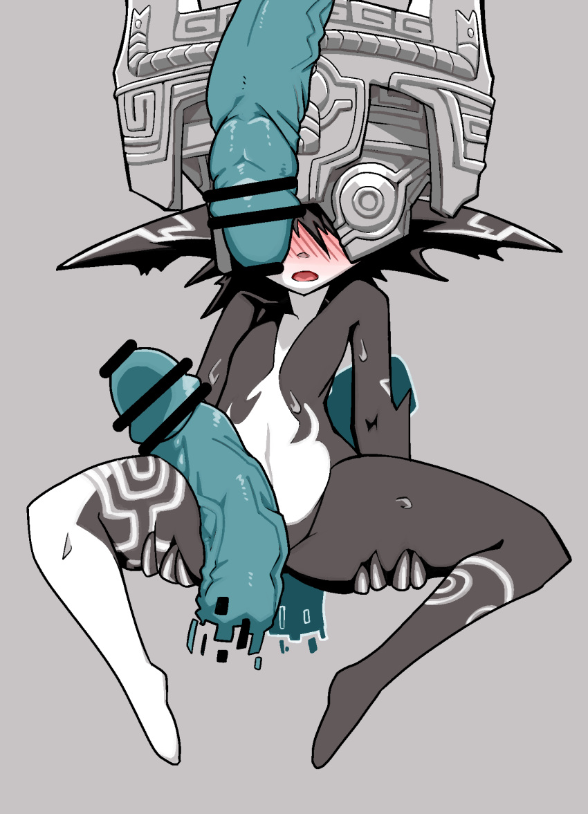 before_sex blush censor_bar female hokku_(artist) imp imp_midna long_penis male midna multiple_penises nintendo shortstack the_legend_of_zelda twilight_princess