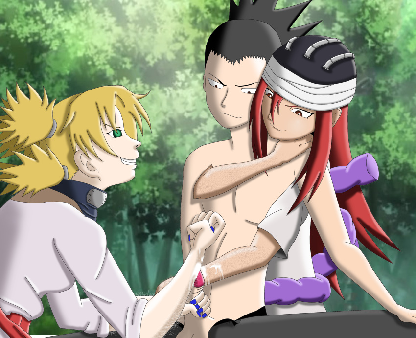 armjob fetish hairy_arms hairy_arms_girls hairy_arms_handjob hairy_arms_handjob_hentai hairy_arms_hentai nara_shikamaru naruto tayuya temari