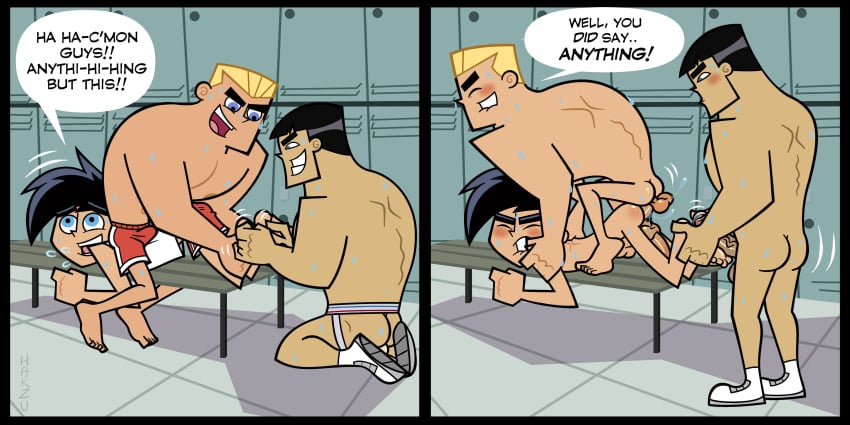 danny_fenton danny_phantom dash_baxter gay gay_domination gay_sex locker_room male mustyjock nsfw skinny tickling toony yaoi young