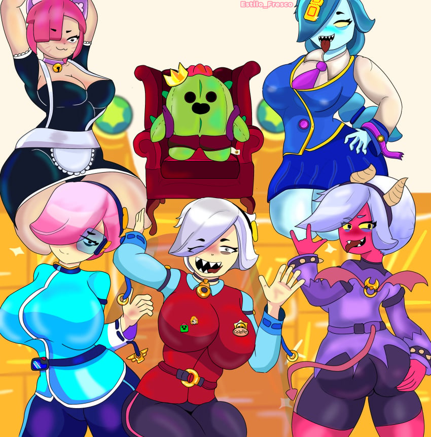 big_ass big_breasts big_breasts big_butt big_thighs brawl_stars breasts colette_(brawl_stars) estilo_fresco girls harem harem_girl inspector_colette navigator_colette pinku_pawlette spike_(brawl_stars) tagme trixie_colette_(brawl_stars) very_big_breast