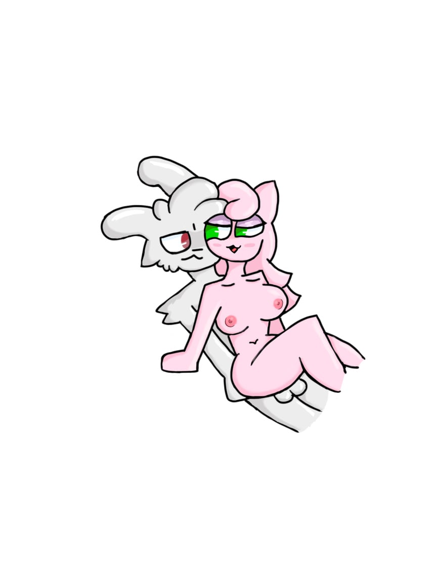 anthro balls bunny furry hi_res jigglypuff nxiz pokemon pokemon_(species) self_upload