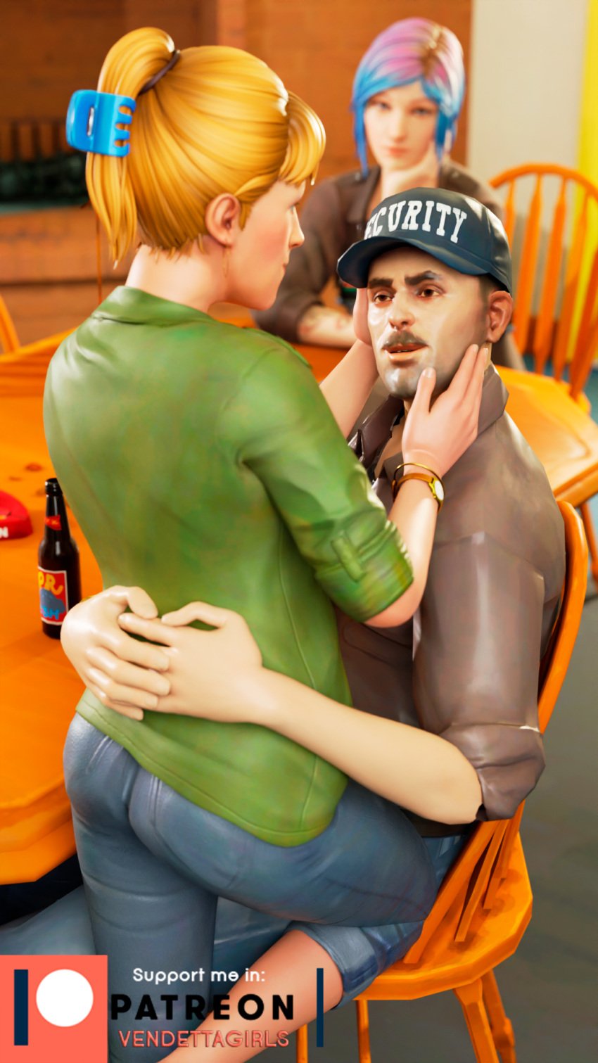 3d blender chloe chloe_price couple_(romantic) david_madsen joyce_price life_is_strange patreon vendettagirls