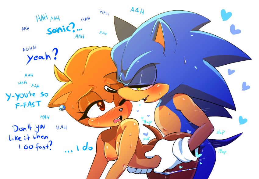 2020 all_fours ambiguous_penetration anthro anthro_on_anthro anthro_penetrated anthro_penetrating anthro_penetrating_anthro blue_(darkblue) blue_the_hedgehog breasts canon_x_oc clothing darkblue dialogue doggy_style duo english_text eulipotyphlan fan_character female female_penetrated from_behind_position gloves gloves_only handwear handwear_only heart hedgehog hi_res male male_penetrating male_penetrating_female mammal moan mostly_nude nipples nude one_eye_closed penetration penile penile_penetration sex side_view sonic_(series) sonic_the_hedgehog sonic_the_hedgehog_(series) straight text